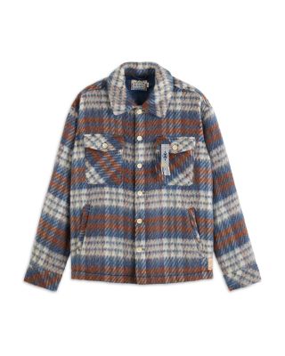 Scotch & Soda Brushed Check Shirt Jacket | Smart Closet