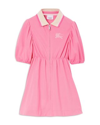 Burberry - Girls' Alesea EKD Pique Polo Shirt Dress - Little Kid, Big Kid