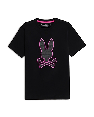 Psycho Bunny Unisex Harvey Graphic Tee - Little Kid, Big Kid In Black