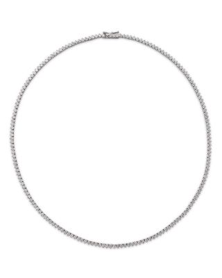 Bloomingdale's Fine Collection - Diamond Tennis Necklace in 14K White Gold, 7.50 ct. t.w.