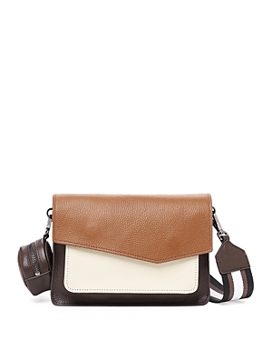 Botkier Cobble Hill Small Leather Crossbody In Coffee Combo