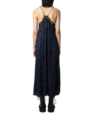 Risty Silk Jacquard High Low Dress