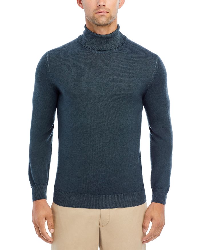 Boglioli Slim Fit Garment Dyed Wool Turtleneck Sweater | Bloomingdale's