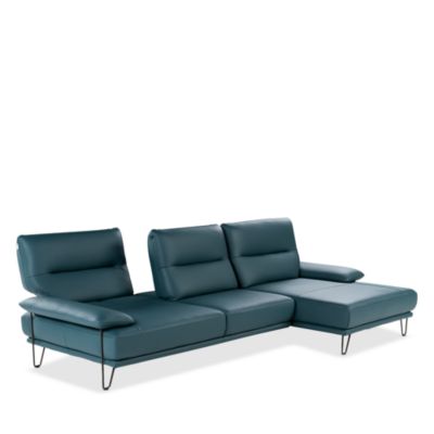 Amica 2-Piece Leather Sectional