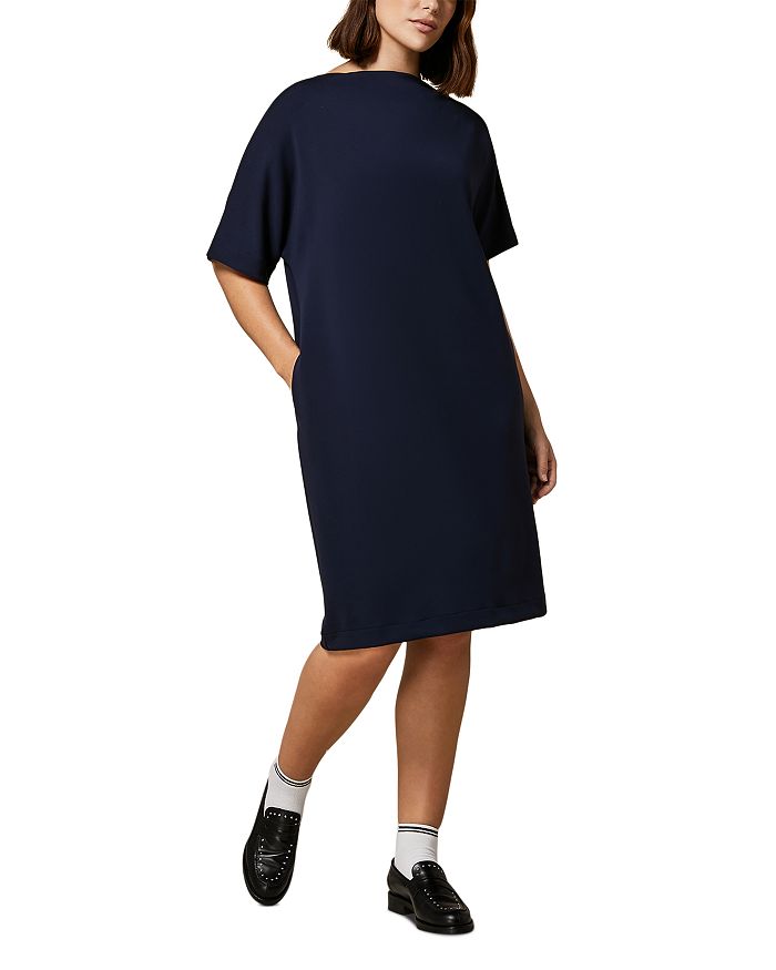 Buy COS Oversized-Fit Wool T-Shirt Dress Online