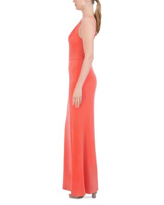Laundry by Shelli Segal Asymmetrical Neck Evening Gown | Bloomingdale's  Women
