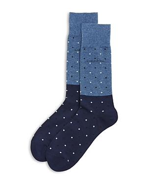 Calvin Klein Color Block Dot Print Dress Socks Calvin Klein Color Block Dot Print Dress Socks