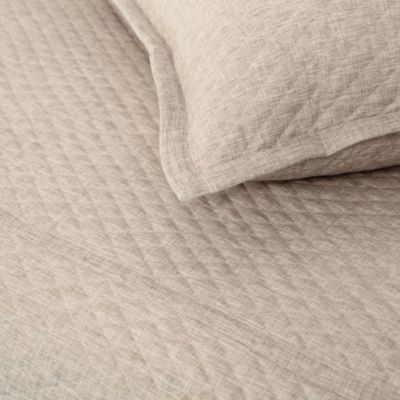 Faux Flax Coverlet Set, King