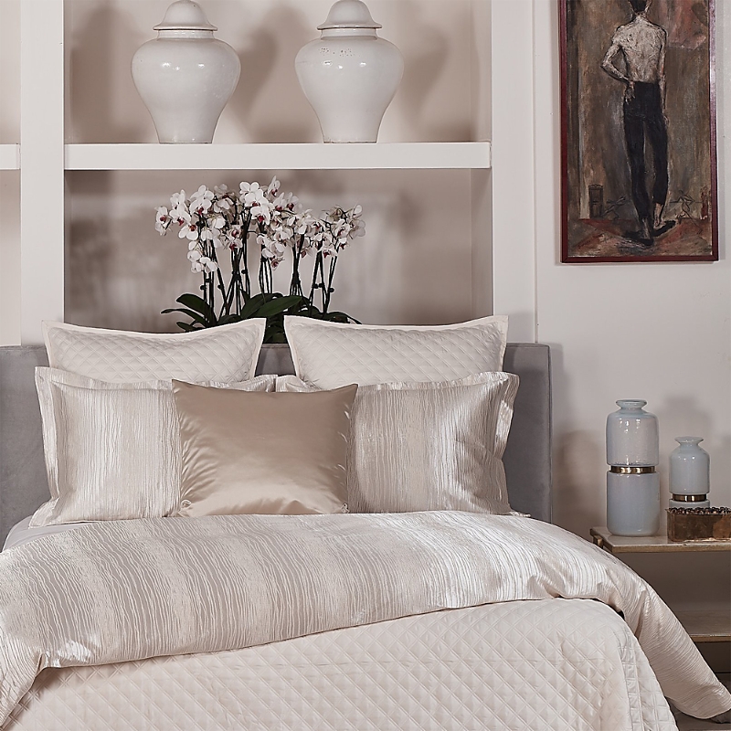 Ann Gish Shoreline Duvet Cover Set, Queen In Pearl
