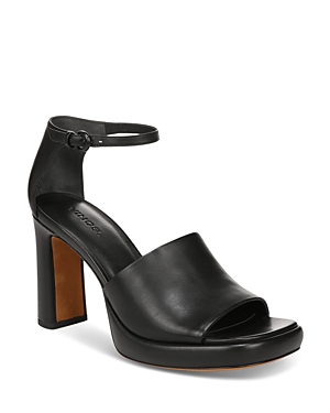 Shop Vince Women's Amara Ankle Strap High Heel Sandals In Black