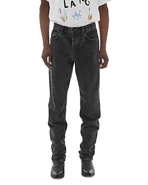 Helmut Lang 98 Classic Straight Fit Jeans in Washed Charcoal