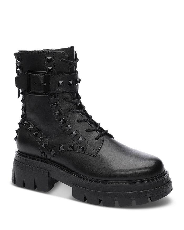 Ash Women's Lucas Studded Lace Up Buckled Boots | Bloomingdale's