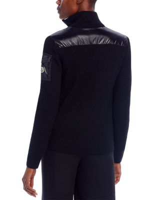 Padded Wool Puffer Cardigan