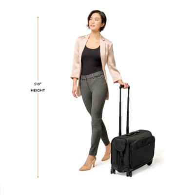 Baseline Wide Carry On Spinner Garment Suitcase