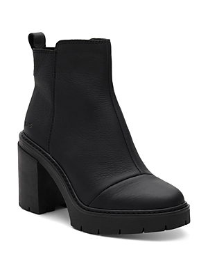 Shop Toms Women's Rya Zip High Heel Booties In Black