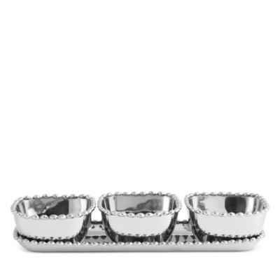 Michael Aram - Molten Triple Bowl with Tray