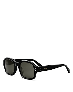 Celine Bold 3 Dots Geometric Sunglasses, 53mm In Black