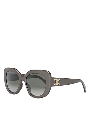 Celine Triomphe Butterfly Sunglasses, 55mm In Gray/gray Gradient