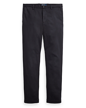 Polo Ralph Lauren Stretch Slim Fit Knitlike Chino Pants In Polo Black