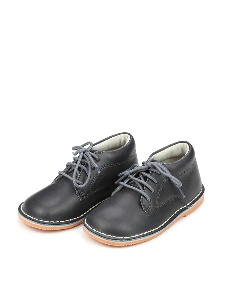 L'Amour Shoes Boys' Tuck Mid-Top Lace Up Shoe - Toddler, Little Kid