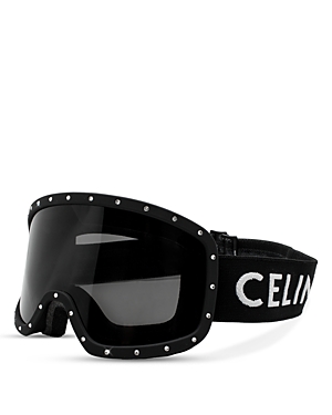 Shop Celine Ski Mask In Black/gray Solid