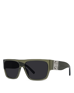 Givenchy 4g Rectangular Sunglasses, 61mm In Green