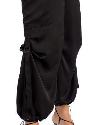 Drawstring Hem Cargo Pants - Exclusive