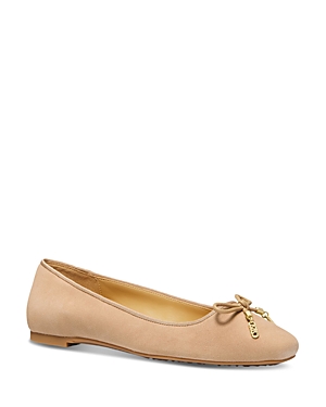 Michael Kors Michael Women's Nori Slip On Ballet Flats In Camel
