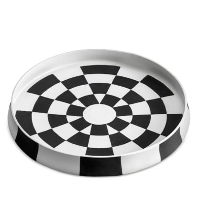 Damier Round Porcelain Platter