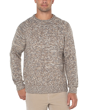Shop Liverpool Los Angeles Roll Neck Raglan Sweater In Ivory Taupe