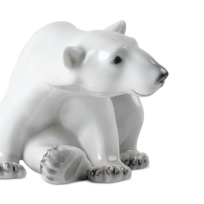 Polar Bear Sitting Figurine