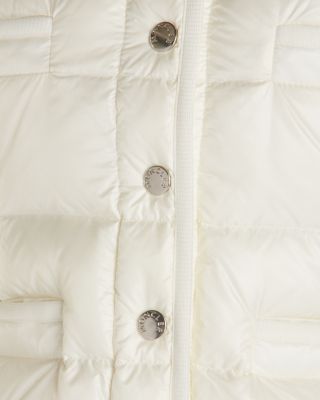 Snap Front Wool Puffer Cardigan