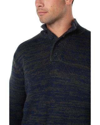 Four Button Mock Neck Sweater