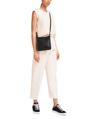 Le Foulonn&amp;eacute; Small Zip Leather Crossbody