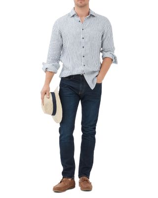 Sutton Straight Leg Jeans in Dark Blue