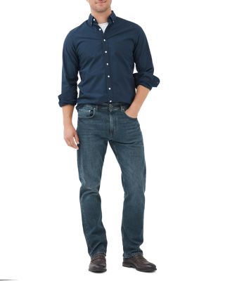 Winton Relaxed Fit Jeans in Mid Blue