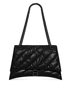 The Snapshot of Marc Jacobs - Black leather rectangular bag with crocodile  print and metal chain for women
