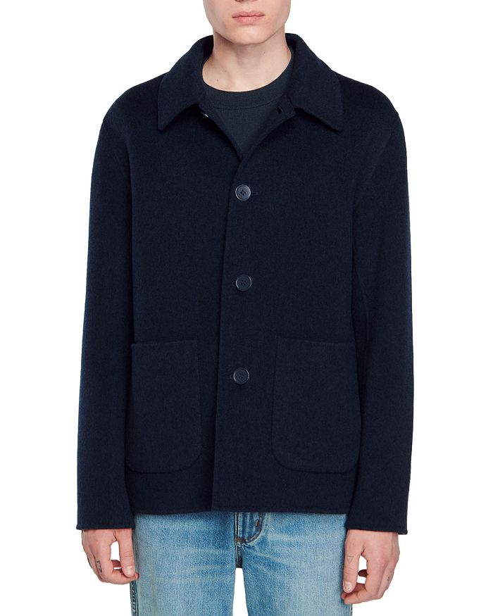 Sandro H22 Worker Wool Jacket | Bloomingdale's