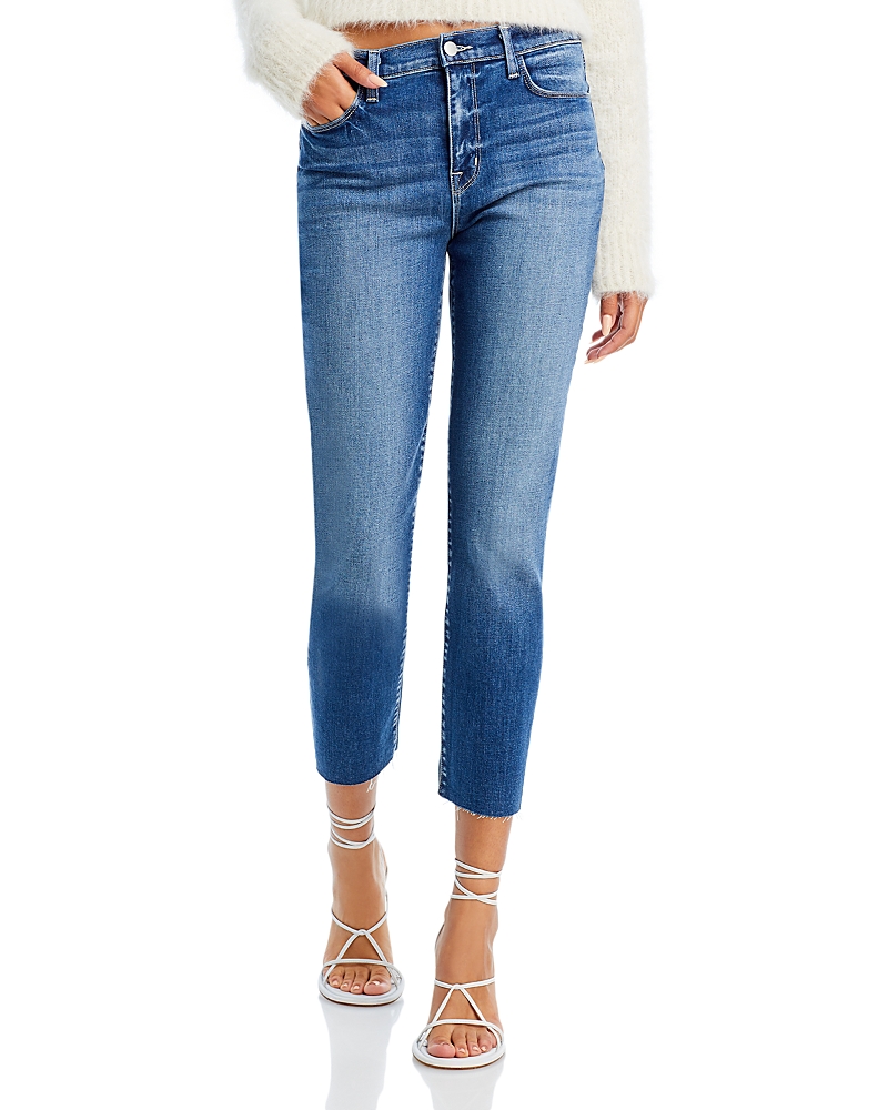 L'agence Sada High Rise Slim Crop Jeans In Cambridge