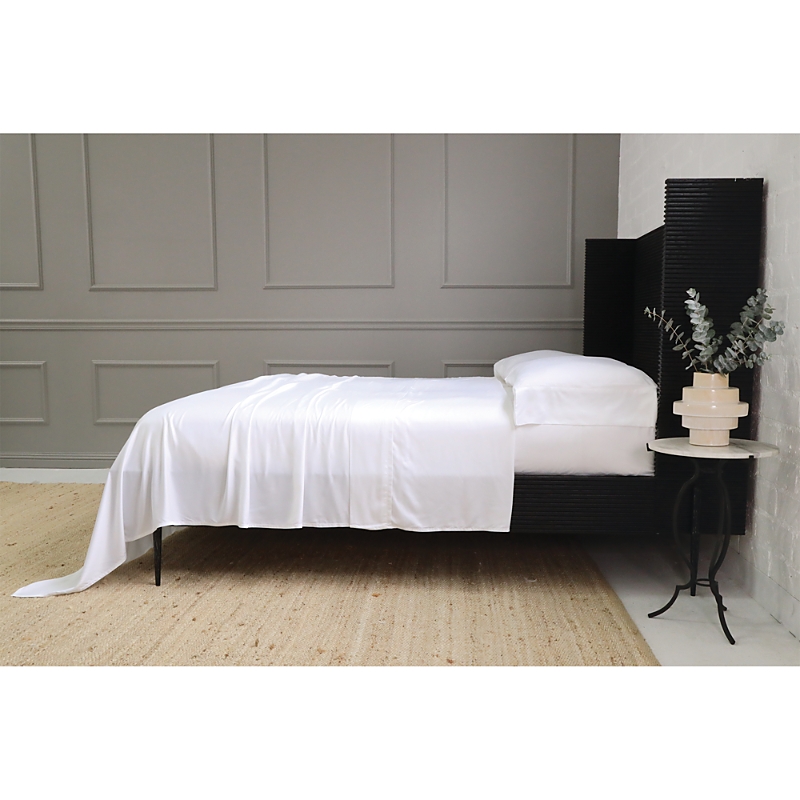 Pom Pom At Home Langston Sateen Sheet Set, King In White