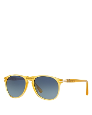 Persol Polarized Miele Pilot Sunglasses, 55mm In Light Beige