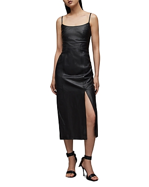 ALLSAINTS NORLENE LEATHER DRESS