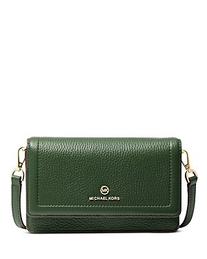 Michael Kors Michael  Jet Set Charm Small Phone Crossbody In Amazon Green