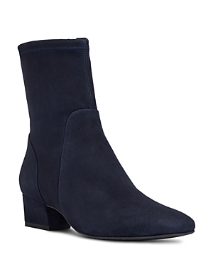 Aquatalia Women's Stassi Stretch Ankle Boots In Navy