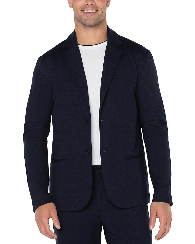 Liverpool Los Angeles Welt Pocket Blazer In Navy