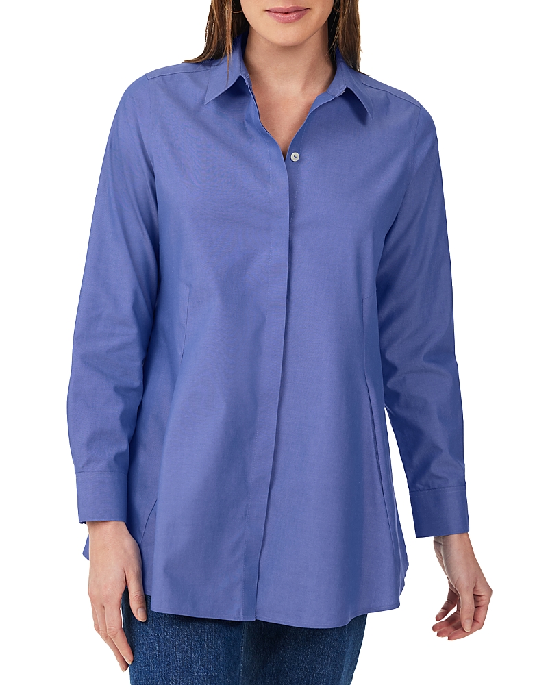 Foxcroft Cici Cotton Non-Iron Tunic Shirt