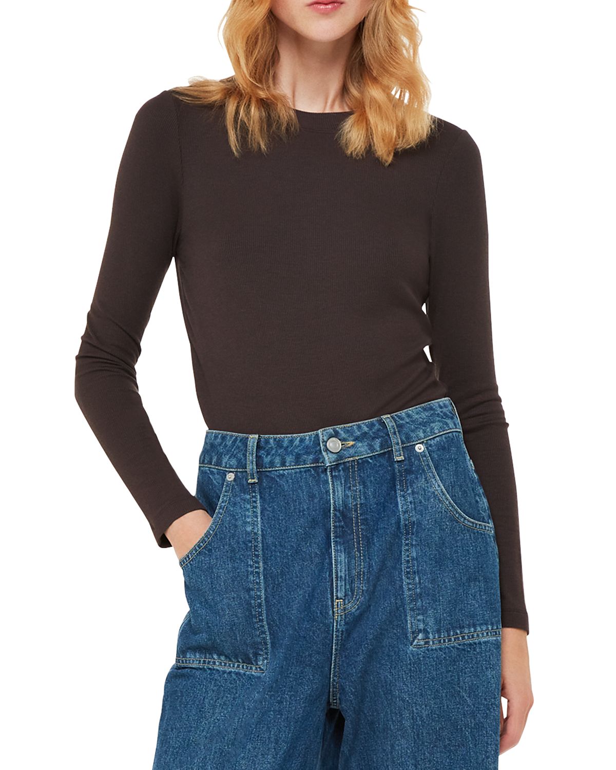 Whistles Essential Crewneck Top
