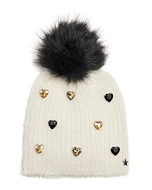 Jocelyn Faux Alpaca Crystal Embellished Hat
