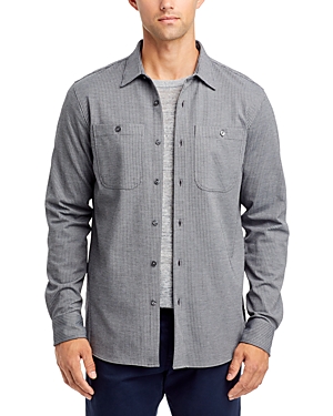 Michael Kors Slim Fit Long Sleeve Knit Double Pocket Shirt