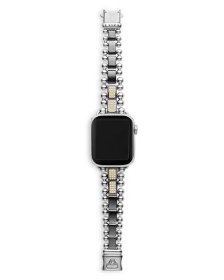 18K Yellow Gold Smart Caviar Half Diamond Apple™ Watch Bracelet, 38-45mm